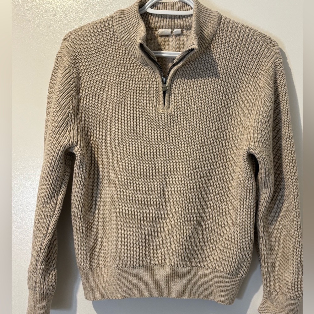3for$15😍 GAP Kids Large Tan Zip-Up Sweater